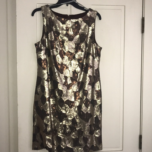 Beautiful  gold and brown sequin dress - Picture 1 of 2